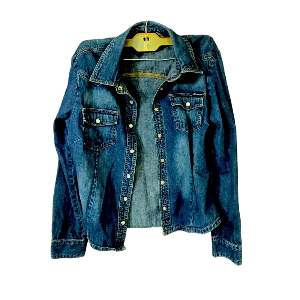 Aeropostale Blue Jean Jacket mid waist size L